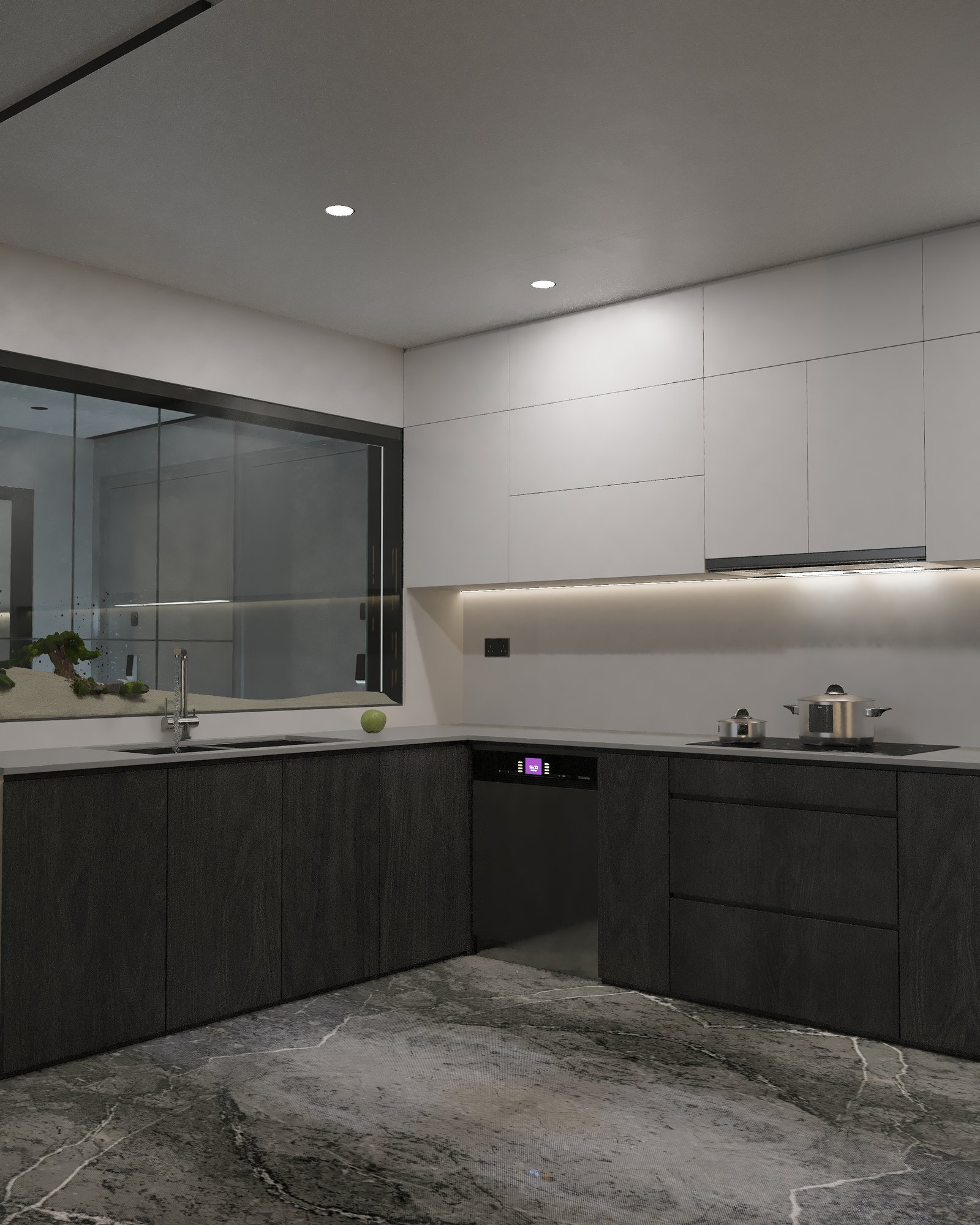 Charmain Flooring — CVG-C09 Dark Grey Calacatta